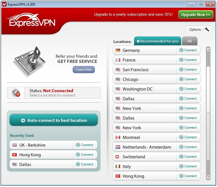 expressvpn servers